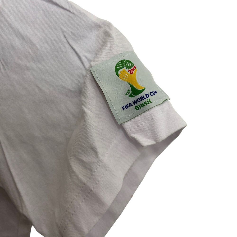2014 FIFA World Cup Shirt Men's Size M White Copa do‎ Mundo da FIFA NWT - Picture 5 of 10